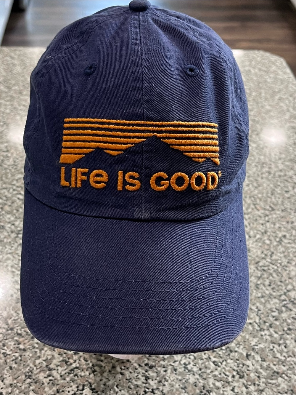 Life Is Good Blue Adjustable Hat